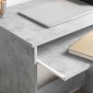 vidaXL Γραφείο Σκυρόδεμα Γκρι 106 x 41 x 88.5 εκ. Επεξεργασμένο Ξύλο