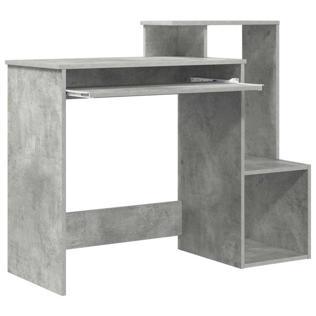vidaXL Γραφείο Σκυρόδεμα Γκρι 106 x 41 x 88.5 εκ. Επεξεργασμένο Ξύλο