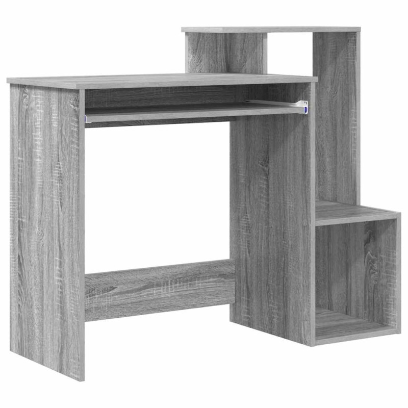 vidaXL Γραφείο Γκρίζο Σονομα 106 x 41 x 88.5 εκ. Επεξεργασμένο Ξύλο