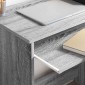 vidaXL Γραφείο Γκρίζο Σονομα 106 x 41 x 88.5 εκ. Επεξεργασμένο Ξύλο