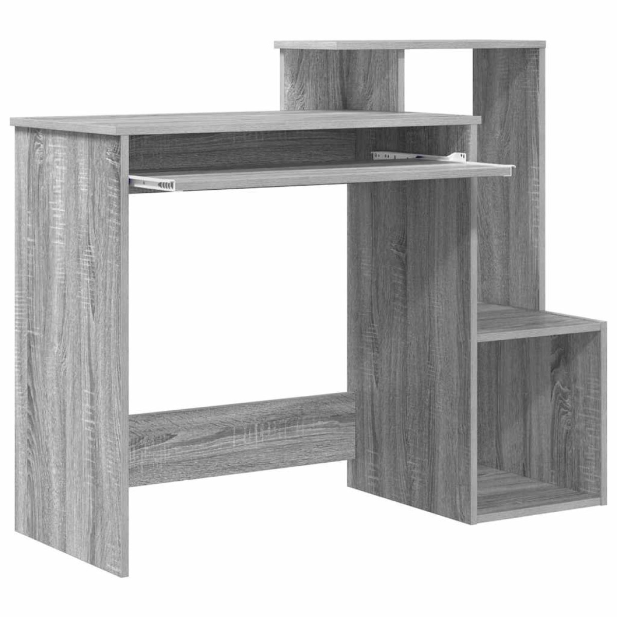 vidaXL Γραφείο Γκρίζο Σονομα 106 x 41 x 88.5 εκ. Επεξεργασμένο Ξύλο