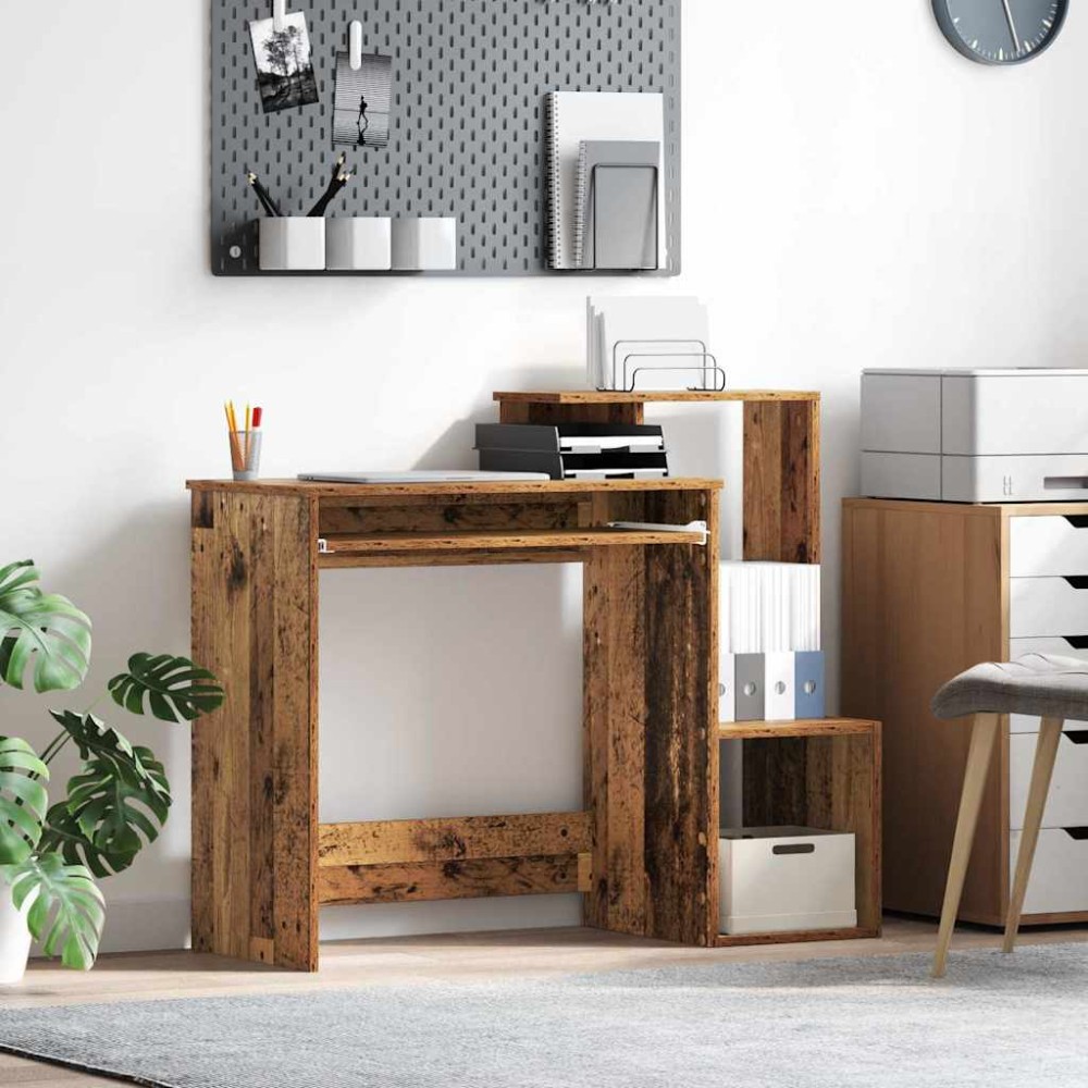 vidaXL Γραφείο Παλιό Ξύλο 106 x 41 x 88.5 εκ. Επεξεργασμένο Ξύλο