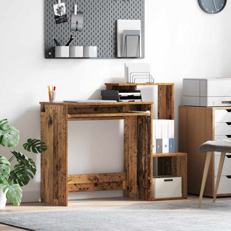 vidaXL Γραφείο Παλιό Ξύλο 106 x 41 x 88.5 εκ. Επεξεργασμένο Ξύλο