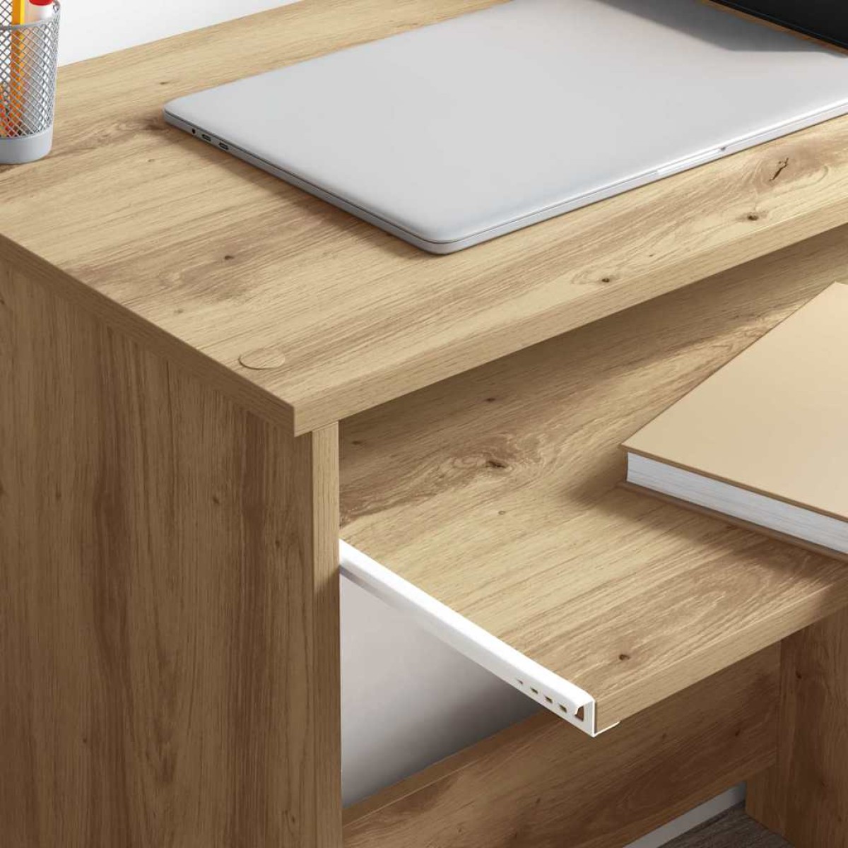 vidaXL Γραφείο Artisan Oak 106 x 41 x 88.5 εκ. Επεξεργασμένο Ξύλο