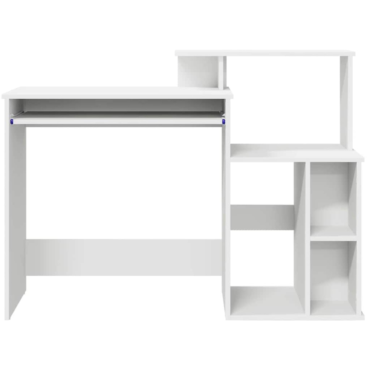 vidaXL Γραφείο Λευκό 120,5 x 44 x 88,5 εκ Επεξεργασμένο Ξύλο