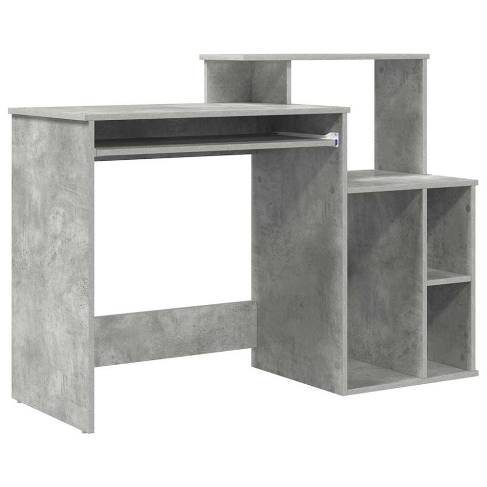 vidaXL Γραφείο Σκυρόδεμα Γκρι 120,5 x 44 x 88,5 εκ Επεξεργασμένο Ξύλο