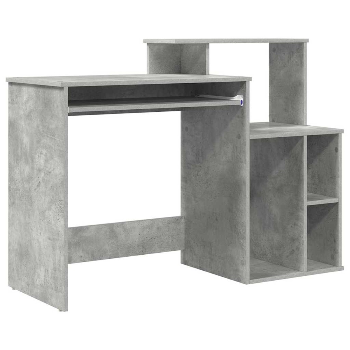 vidaXL Γραφείο Σκυρόδεμα Γκρι 120,5 x 44 x 88,5 εκ Επεξεργασμένο Ξύλο