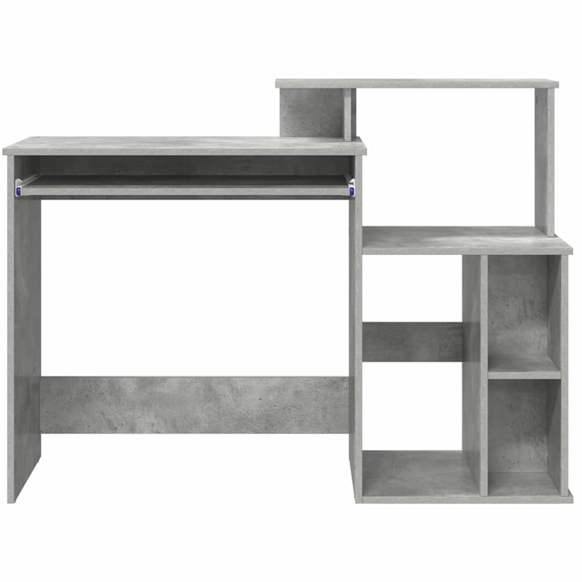 vidaXL Γραφείο Σκυρόδεμα Γκρι 120,5 x 44 x 88,5 εκ Επεξεργασμένο Ξύλο