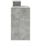 vidaXL Γραφείο Σκυρόδεμα Γκρι 120,5 x 44 x 88,5 εκ Επεξεργασμένο Ξύλο
