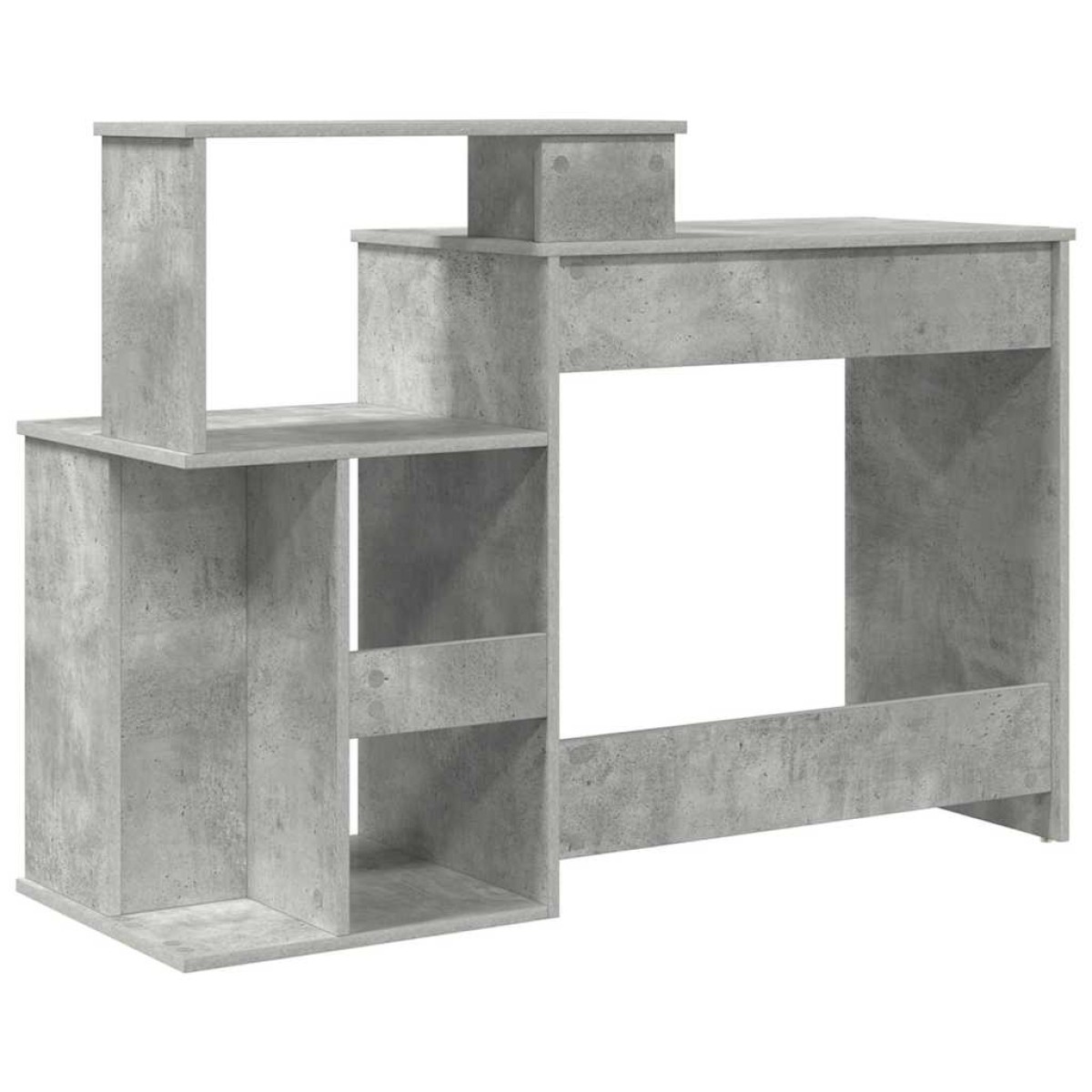 vidaXL Γραφείο Σκυρόδεμα Γκρι 120,5 x 44 x 88,5 εκ Επεξεργασμένο Ξύλο