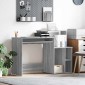 vidaXL Γραφείο Γκρίζο Σονομα 120,5 x 44 x 88,5 εκ Επεξεργασμένο Ξύλο