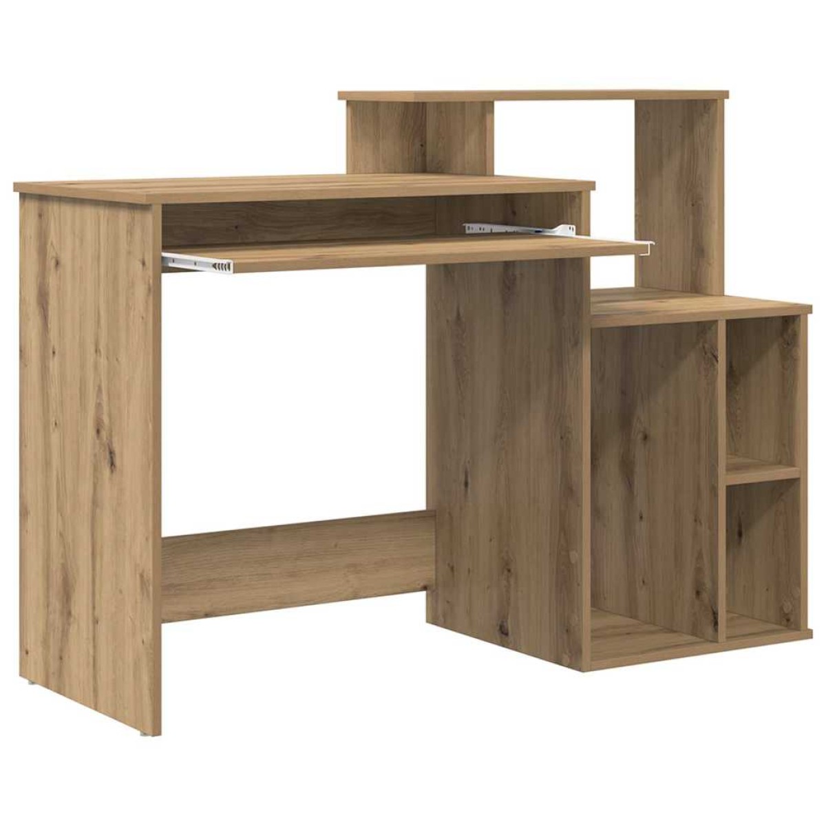 vidaXL Γραφείο Artisan Oak 120,5 x 44 x 88,5 εκ Επεξεργασμένο Ξύλο