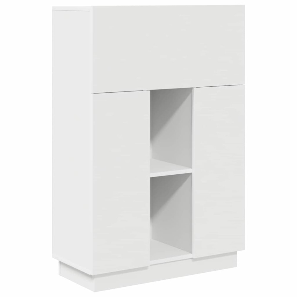 vidaXL Γραφείο Λευκό 71.5 x 31.5 x 106.5 εκ Επεξεργασμένο Ξύλο