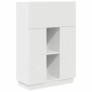 vidaXL Γραφείο Λευκό 71.5 x 31.5 x 106.5 εκ Επεξεργασμένο Ξύλο