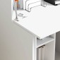 vidaXL Γραφείο Λευκό 71.5 x 31.5 x 106.5 εκ Επεξεργασμένο Ξύλο