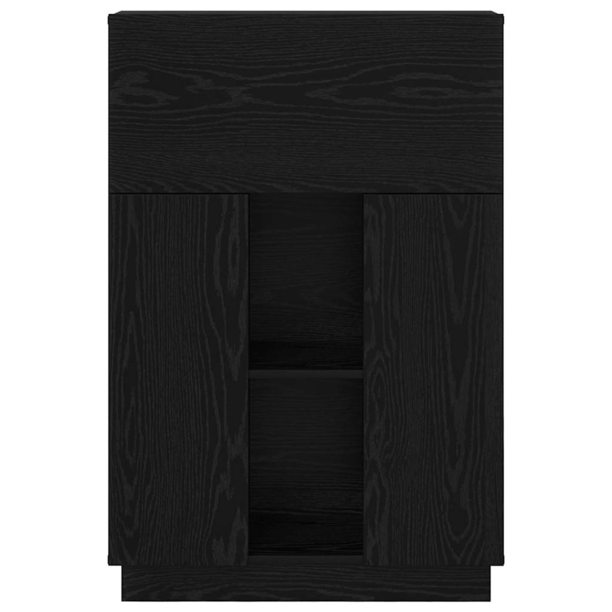 vidaXL Γραφείο Μαύρη Οξυά 71.5 x 31.5 x 106.5 εκ Επεξεργασμένο Ξύλο