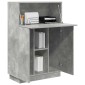 vidaXL Γραφείο Σκυρόδεμα Γκρι 71.5 x 31.5 x 106.5 εκ