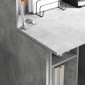 vidaXL Γραφείο Σκυρόδεμα Γκρι 71.5 x 31.5 x 106.5 εκ
