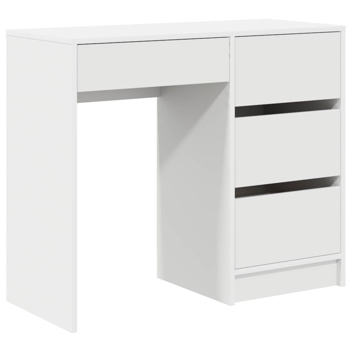 vidaXL Γραφείο Λευκό Επεξεργασμένο Ξύλο 90 x 37.5 x 75 εκ