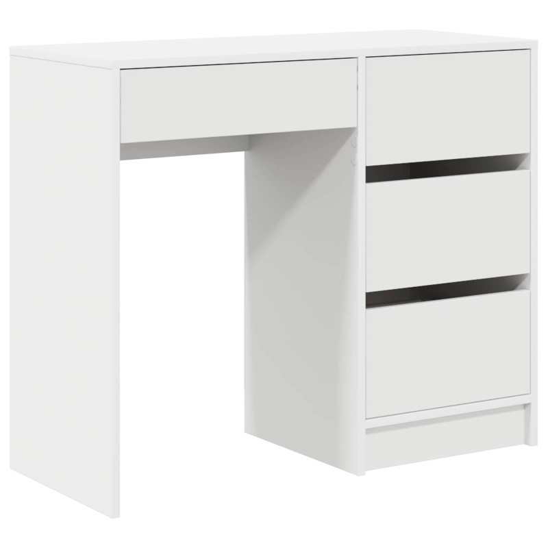 vidaXL Γραφείο Λευκό Επεξεργασμένο Ξύλο 90 x 37.5 x 75 εκ
