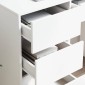 vidaXL Γραφείο Λευκό Επεξεργασμένο Ξύλο 90 x 37.5 x 75 εκ