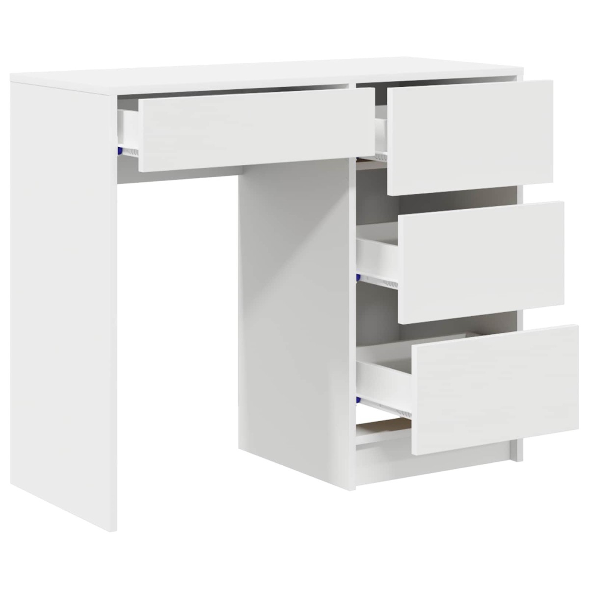 vidaXL Γραφείο Λευκό Επεξεργασμένο Ξύλο 90 x 37.5 x 75 εκ