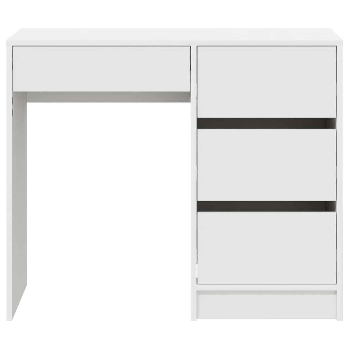 vidaXL Γραφείο Λευκό Επεξεργασμένο Ξύλο 90 x 37.5 x 75 εκ