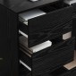 vidaXL Γραφείο Μαύρη Οξυά Επεξεργασμένο Ξύλο 90 x 37.5 x 75 εκ