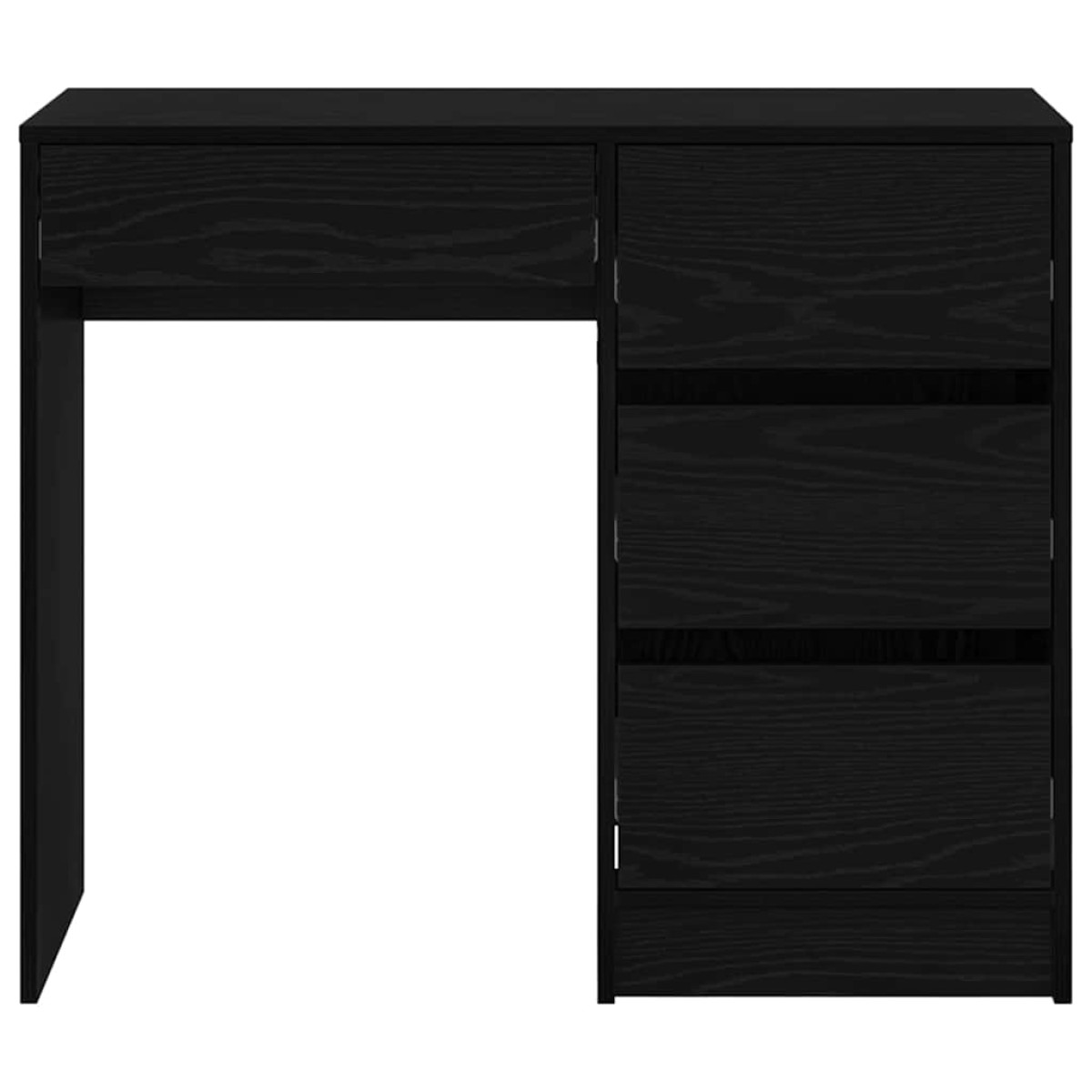 vidaXL Γραφείο Μαύρη Οξυά Επεξεργασμένο Ξύλο 90 x 37.5 x 75 εκ