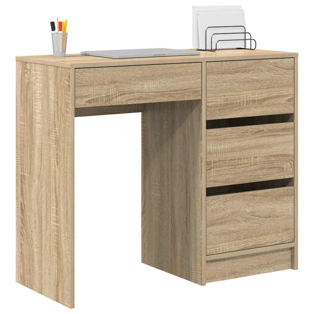 vidaXL Γραφείο Δρύς Sonoma Επεξεργασμένο Ξύλο 90 x 37.5 x 75 εκ