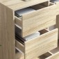 vidaXL Γραφείο Δρύς Sonoma Επεξεργασμένο Ξύλο 90 x 37.5 x 75 εκ