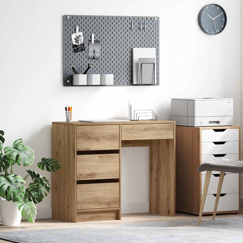 vidaXL Γραφείο Artisan Oak Επεξεργασμένο Ξύλο 90 x 37.5 x 75 εκ