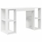 vidaXL Γραφείο Λευκό Επεξεργασμένο Ξύλο 130 x 50.5 x 75 εκ