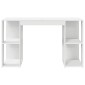 vidaXL Γραφείο Λευκό Επεξεργασμένο Ξύλο 130 x 50.5 x 75 εκ