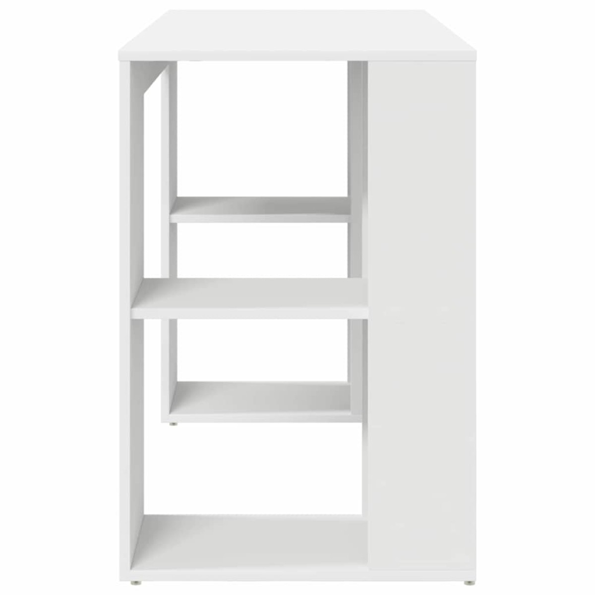vidaXL Γραφείο Λευκό Επεξεργασμένο Ξύλο 130 x 50.5 x 75 εκ