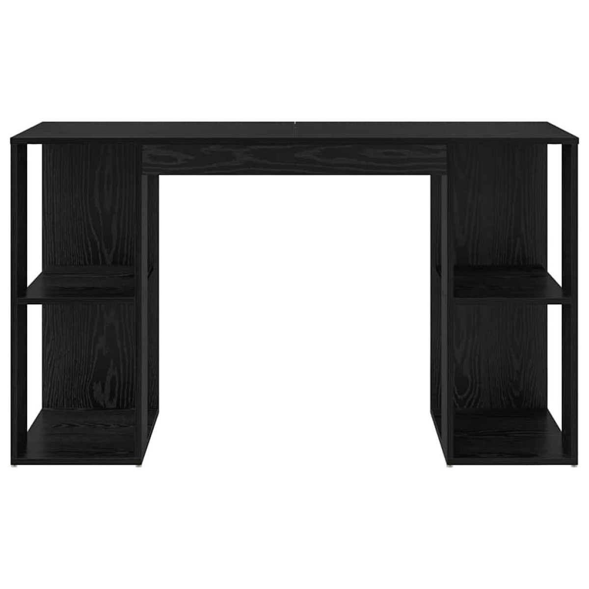 vidaXL Γραφείο Μαύρη Οξυά Επεξεργασμένο Ξύλο 130 x 50.5 x 75 εκ