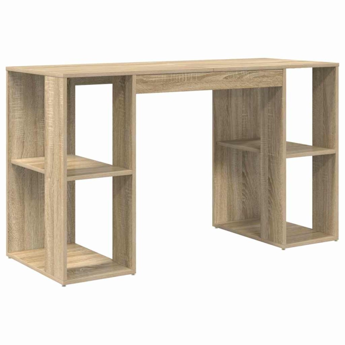 vidaXL Γραφείο Δρύς Sonoma Επεξεργασμένο Ξύλο 130 x 50.5 x 75 εκ