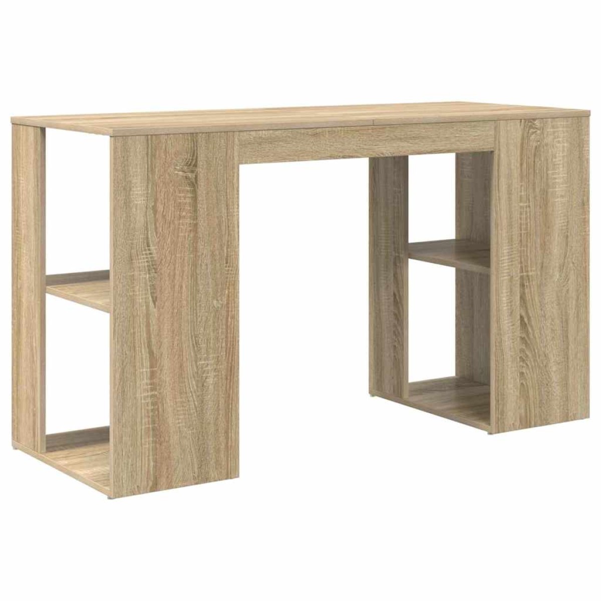 vidaXL Γραφείο Δρύς Sonoma Επεξεργασμένο Ξύλο 130 x 50.5 x 75 εκ