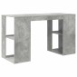vidaXL Γραφείο Σκυρόδεμα Γκρι Επεξεργασμένο Ξύλο 130 x 50.5 x 75 εκ