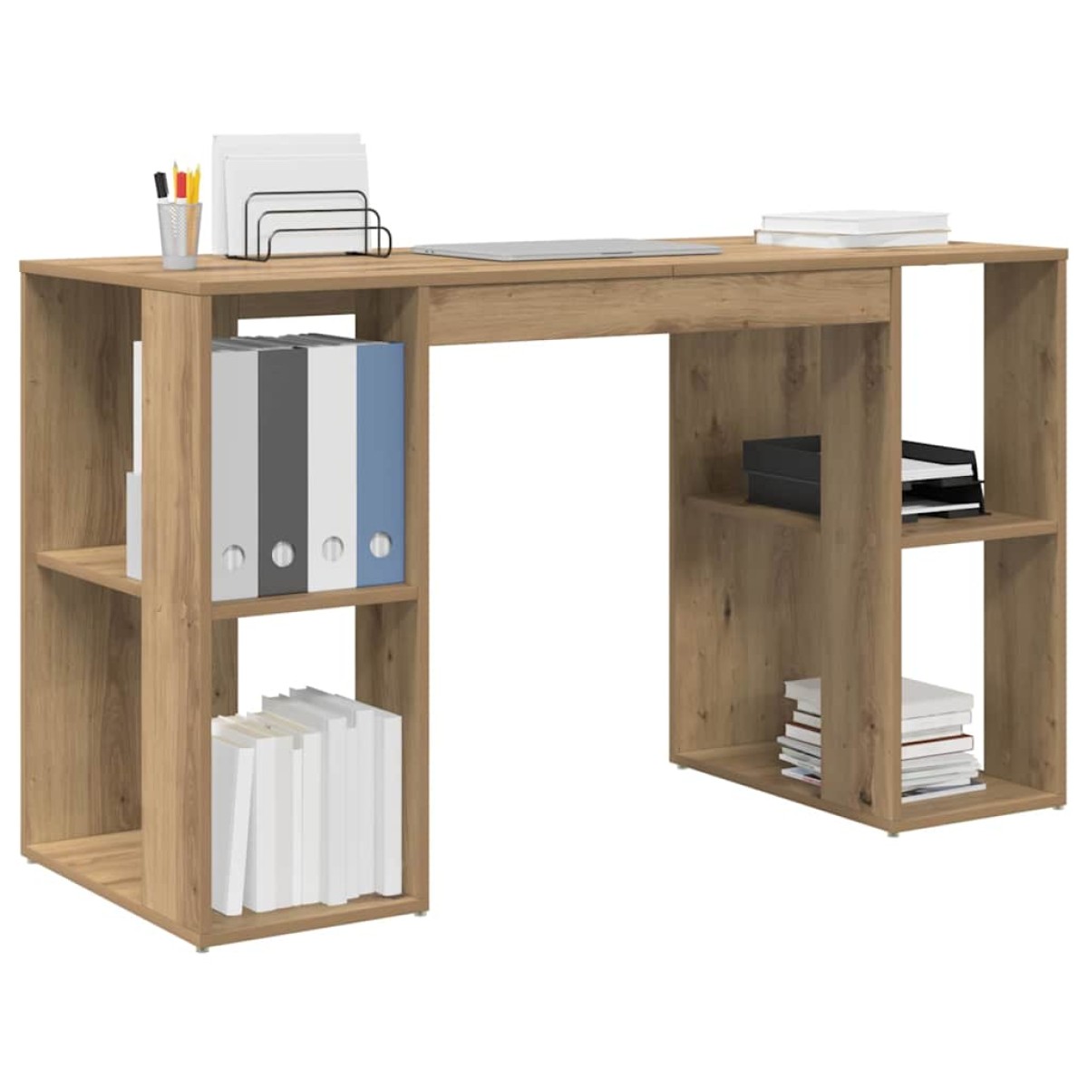 vidaXL Γραφείο Artisan Oak Επεξεργασμένο Ξύλο 130 x 50.5 x 75 εκ