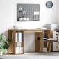 vidaXL Γραφείο Artisan Oak Επεξεργασμένο Ξύλο 130 x 50.5 x 75 εκ