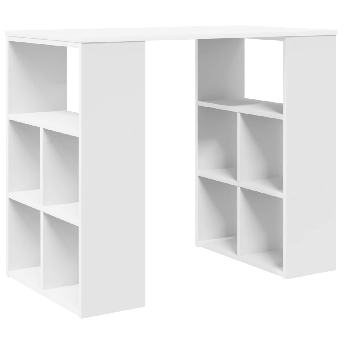 vidaXL Γραφείο Λευκό Επεξεργασμένο Ξύλο 90 x 50 x 75 εκ.