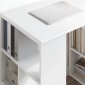 vidaXL Γραφείο Λευκό Επεξεργασμένο Ξύλο 90 x 50 x 75 εκ.