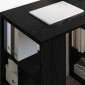 vidaXL Γραφείο Μαύρη Οξυά Επεξεργασμένο Ξύλο 90 x 50 x 75 εκ.