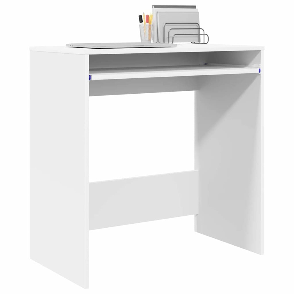 vidaXL Γραφείο Λευκό Επεξεργασμένο Ξύλο 77.5 x 43 x 79 εκ.