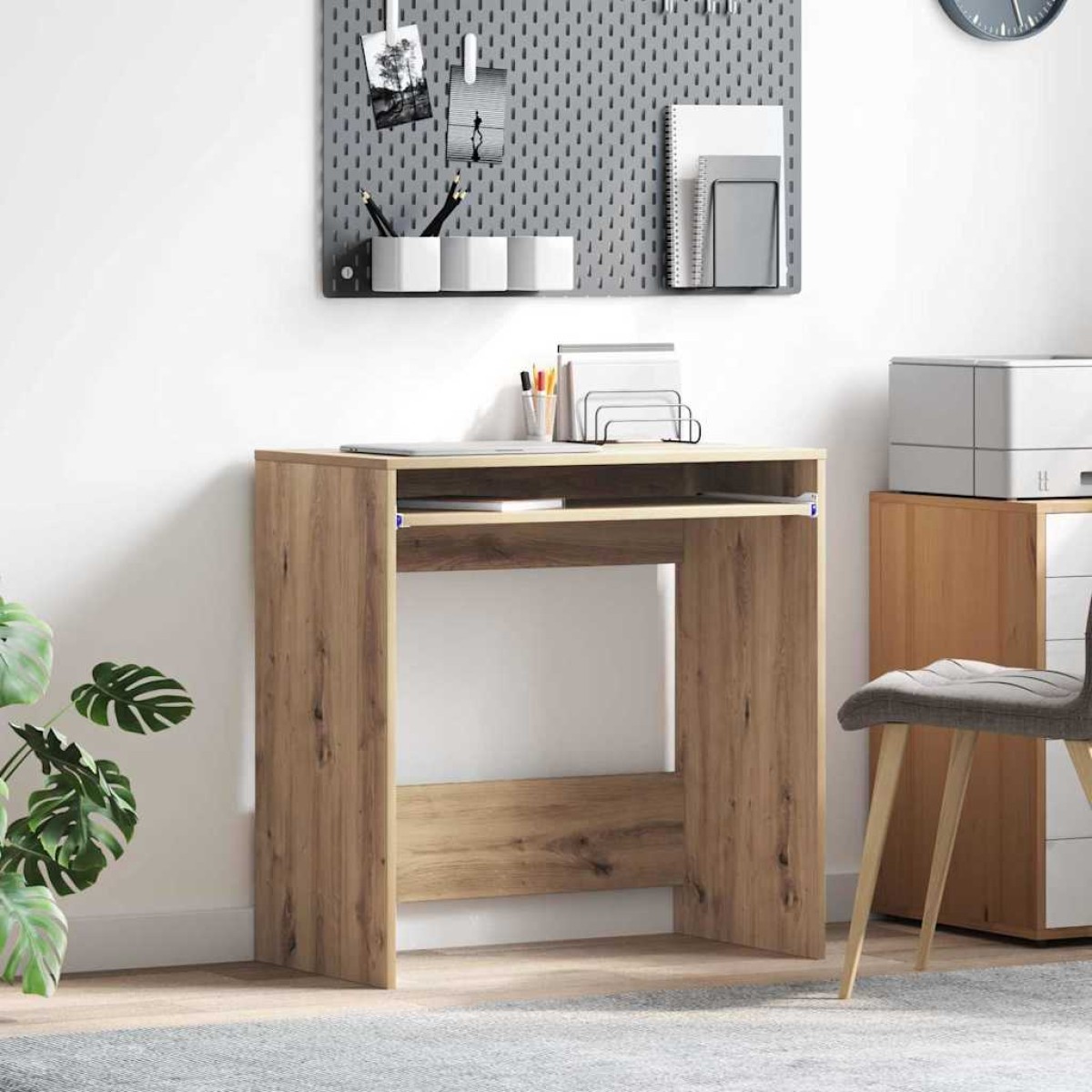 vidaXL Γραφείο Artisan Oak Επεξεργασμένο Ξύλο 77.5 x 43 x 79 εκ.