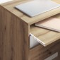 vidaXL Γραφείο Artisan Oak Επεξεργασμένο Ξύλο 77.5 x 43 x 79 εκ.