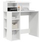 vidaXL Γραφείο Λευκό Επεξεργασμένο Ξύλο 90 x 48 x 101,5 εκ.