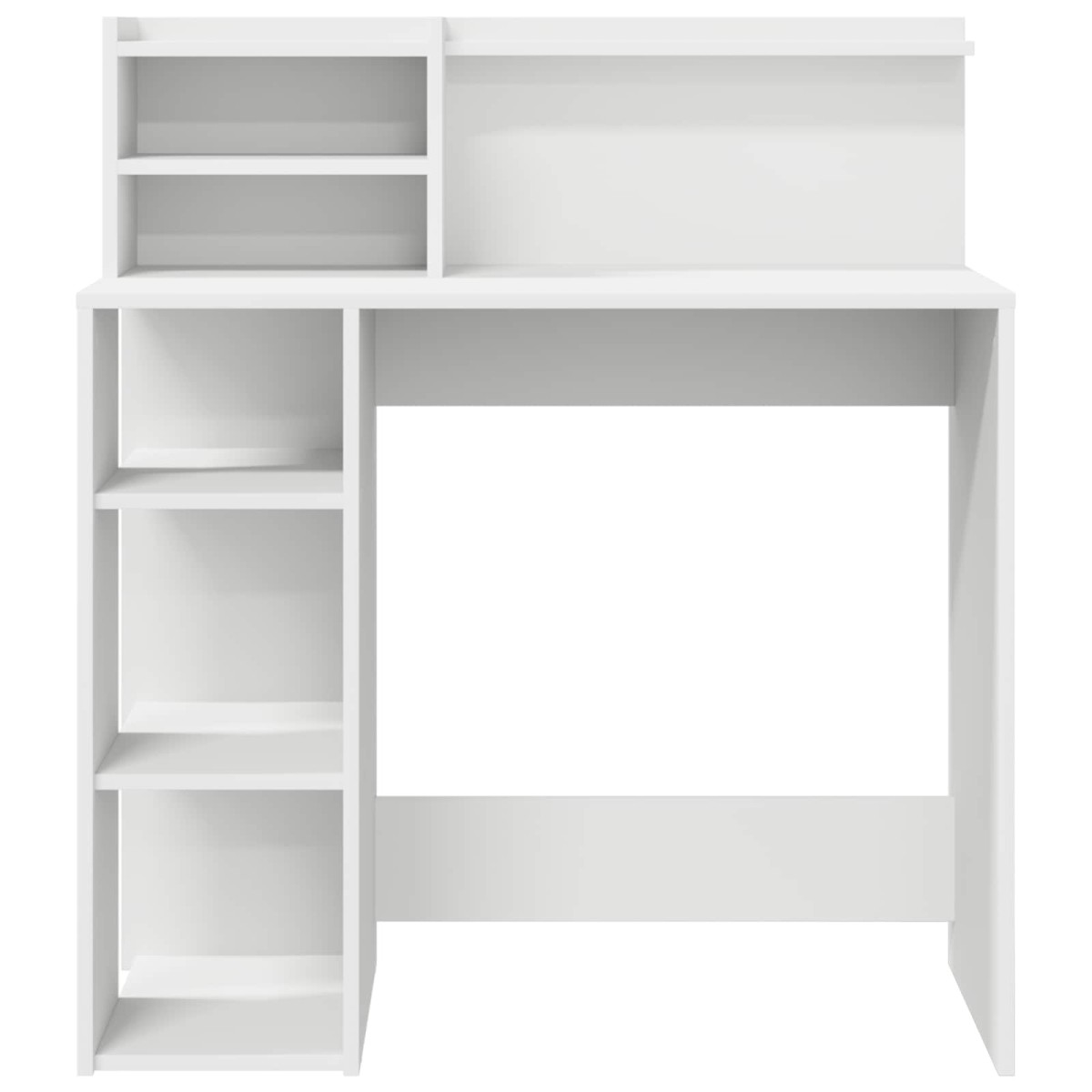 vidaXL Γραφείο Λευκό Επεξεργασμένο Ξύλο 90 x 48 x 101,5 εκ.