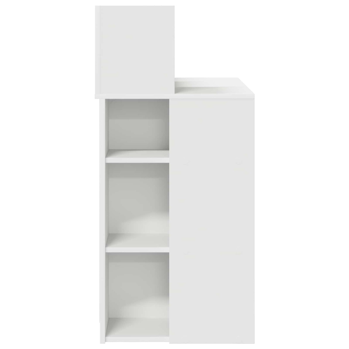 vidaXL Γραφείο Λευκό Επεξεργασμένο Ξύλο 90 x 48 x 101,5 εκ.